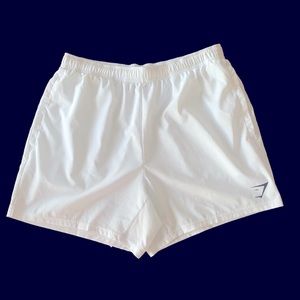 Gymshark White Athletic Shorts